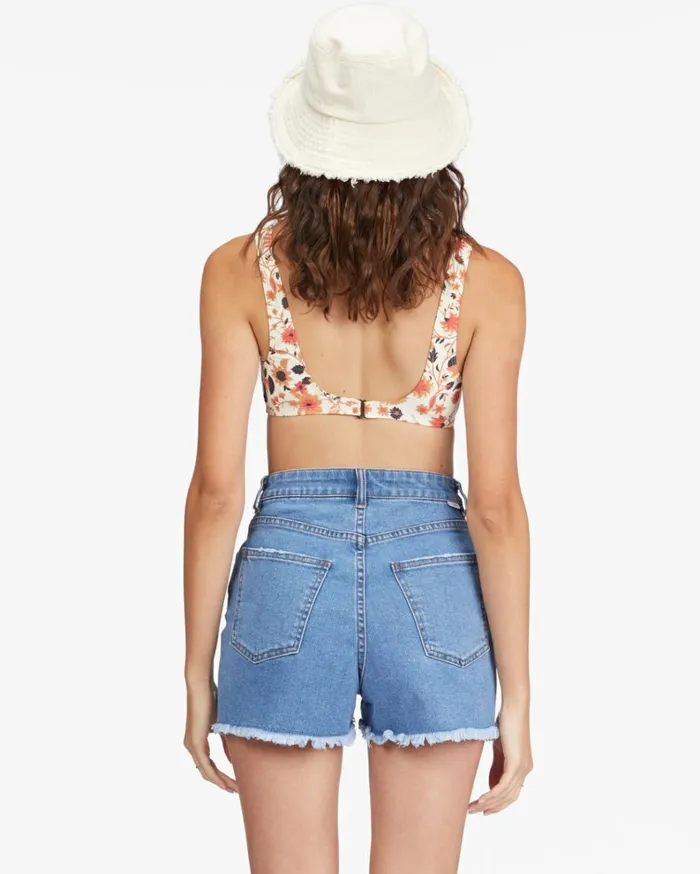 So Cheeky Denim Shorts Costa Blue Women Billabong Shorts