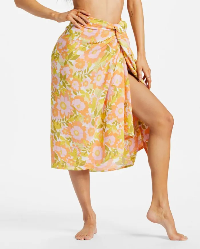 So Right Sarong Wrap Multi Women Billabong Beach Cover Ups