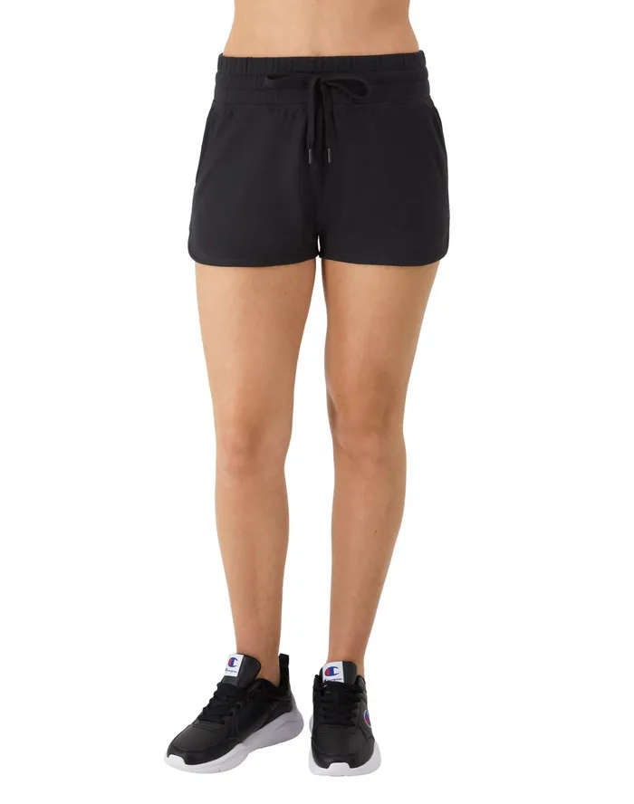 Soft Touch Shorts C Logo 25034 Black Women Champion Shorts