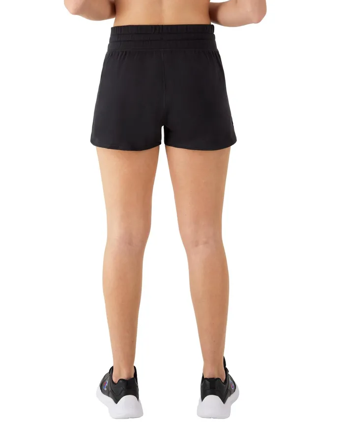Soft Touch Shorts C Logo 25034 Black Women Champion Shorts