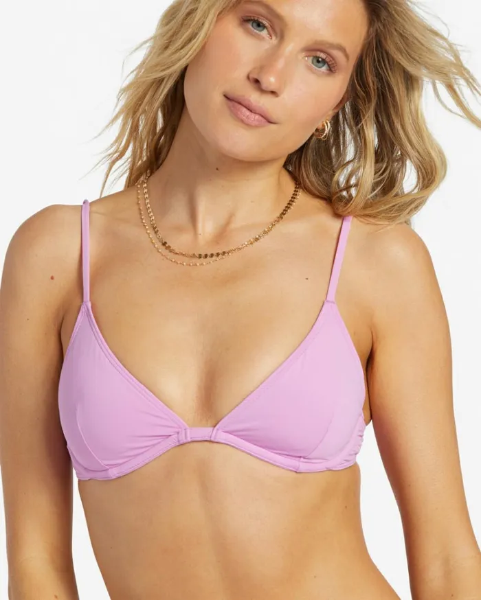 Sol Searcher Reese Uwire Bikini Top Lush Lilac Women Billabong Bikinis