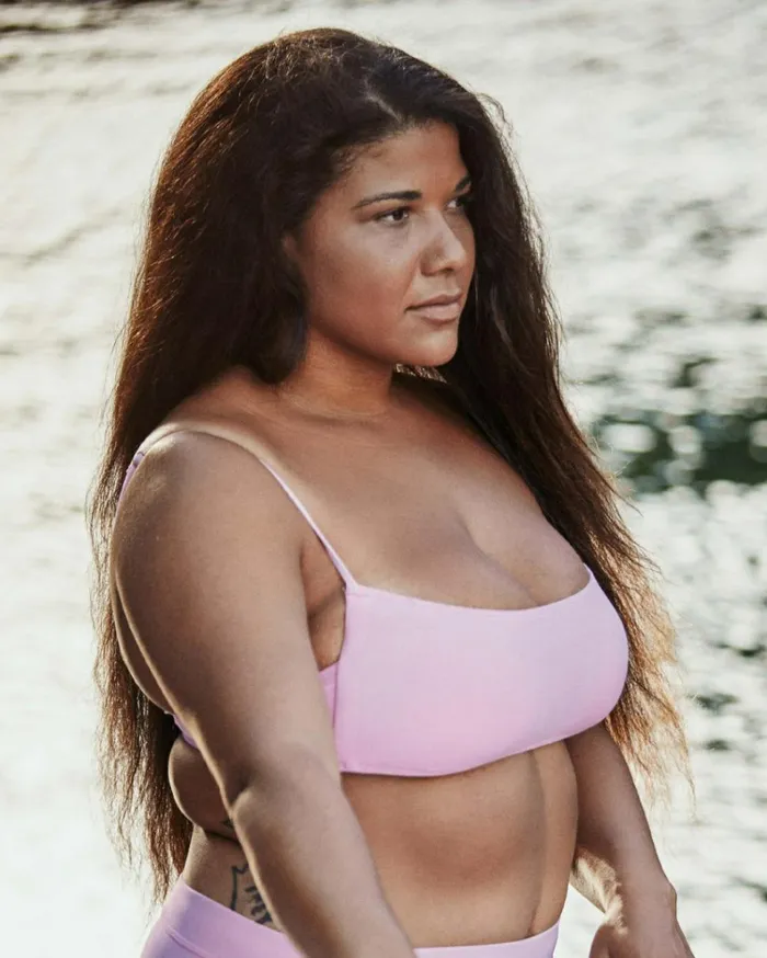 Sol Searcher Square Bralette Bikini Top Paradise Pink Women Billabong Bikinis