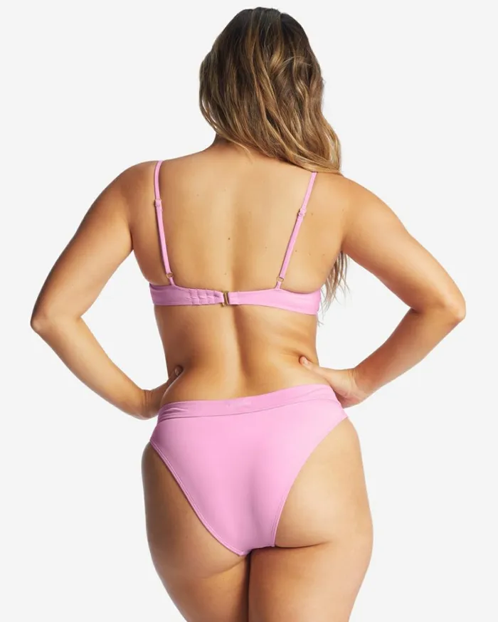 Sol Searcher Square Bralette Bikini Top Paradise Pink Women Billabong Bikinis