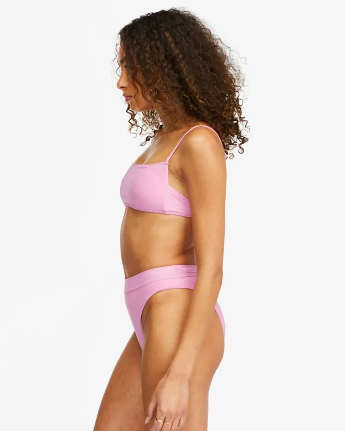 Sol Searcher Square Bralette Bikini Top Paradise Pink Women Billabong Bikinis