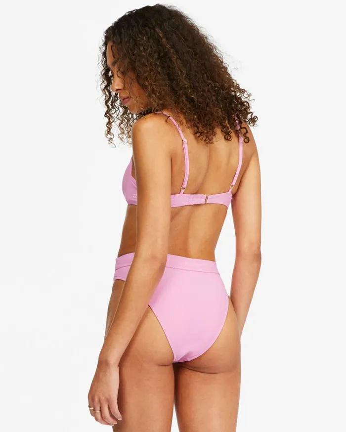 Sol Searcher Square Bralette Bikini Top Paradise Pink Women Billabong Bikinis