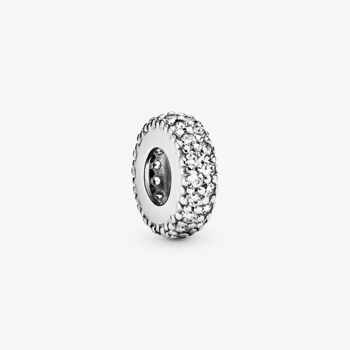 Spacer Charms Women Pandora Clear Sparkle Spacer Charm Sterling Silver