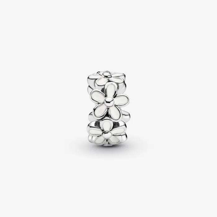 Spacer Charms Women Pandora White Daisy Flower Spacer Charm
