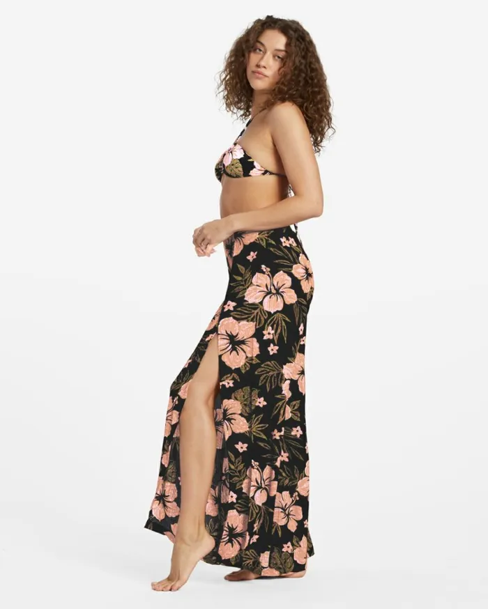 Split Spirit Floral Pants Black Sands Women Billabong Pants