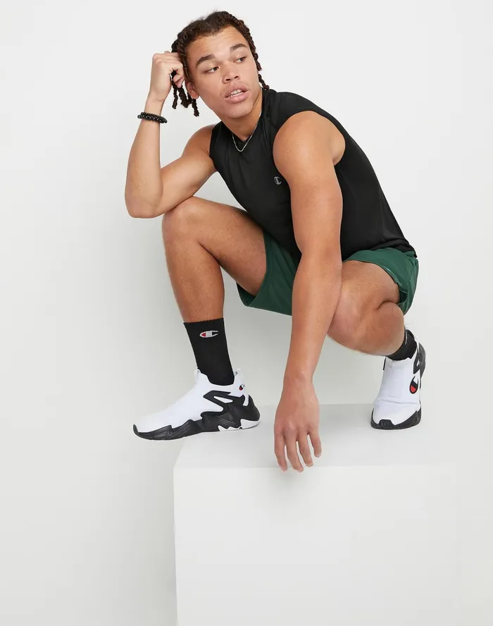 Sport Muscle Tank Reflective C Logo Black Men Champion TShirts and Tops