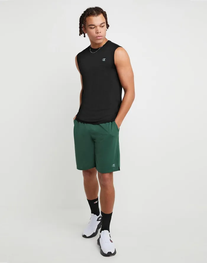 Sport Muscle Tank Reflective C Logo Black Men Champion TShirts and Tops