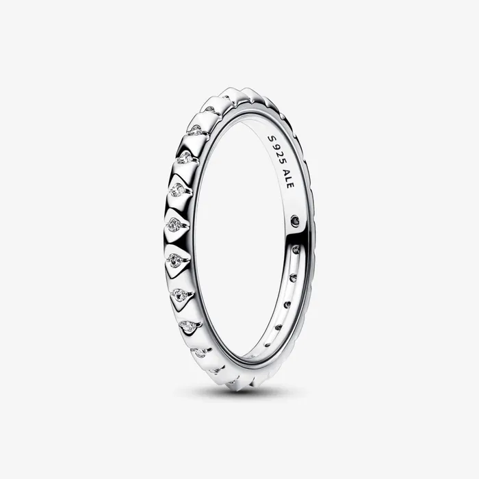 Stackable Rings Women Pandora Online ME Sterling Silver Pyramids Ring Set