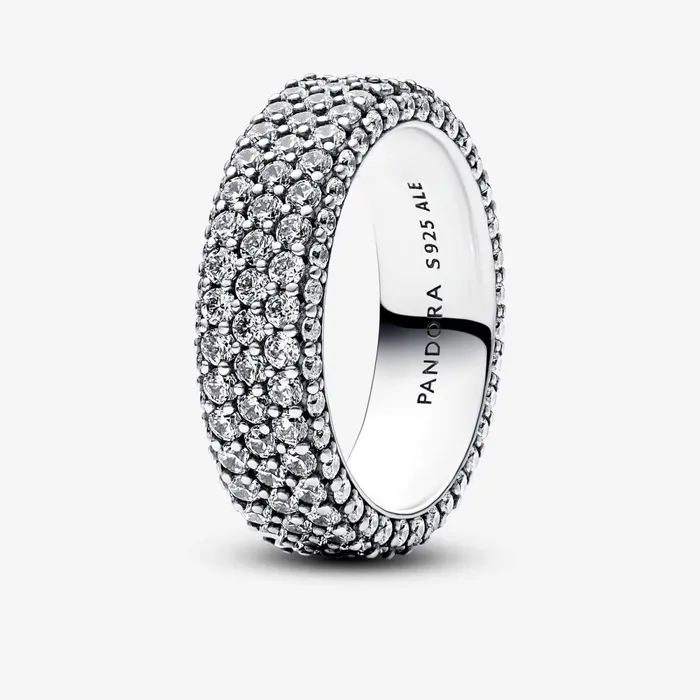 Stackable Rings Women Pandora Online Timeless Pav Triplerow Ring