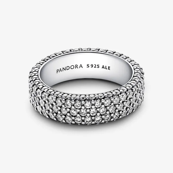 Stackable Rings Women Pandora Online Timeless Pav Triplerow Ring