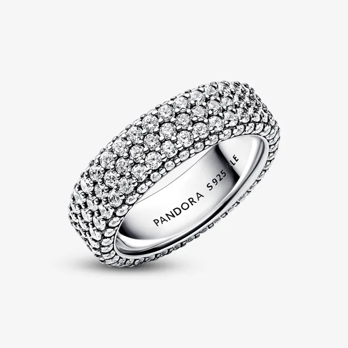 Stackable Rings Women Pandora Online Timeless Pav Triplerow Ring