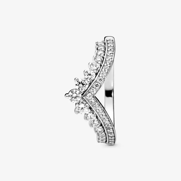 Stackable Rings Women Pandora Princess Wishbone Ring Sterling Silver