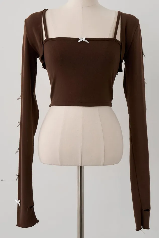 Storets Adellia Top and Cardi Set Women Tops Storets Adellia Top and Cardi Set Women Tops