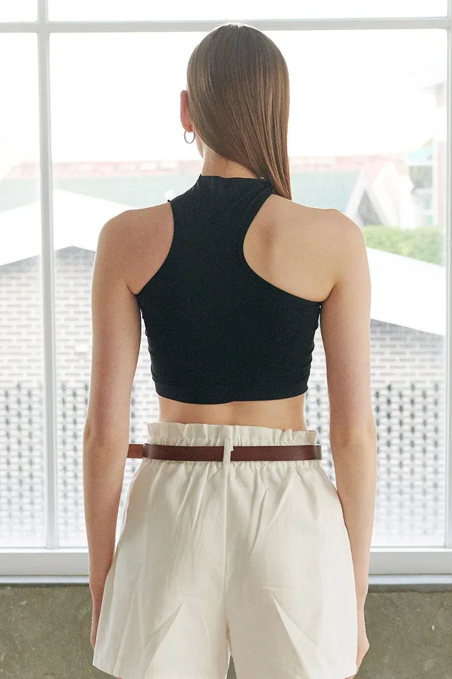 Storets Aerynn Asymmetric Cutout Top Women Tops