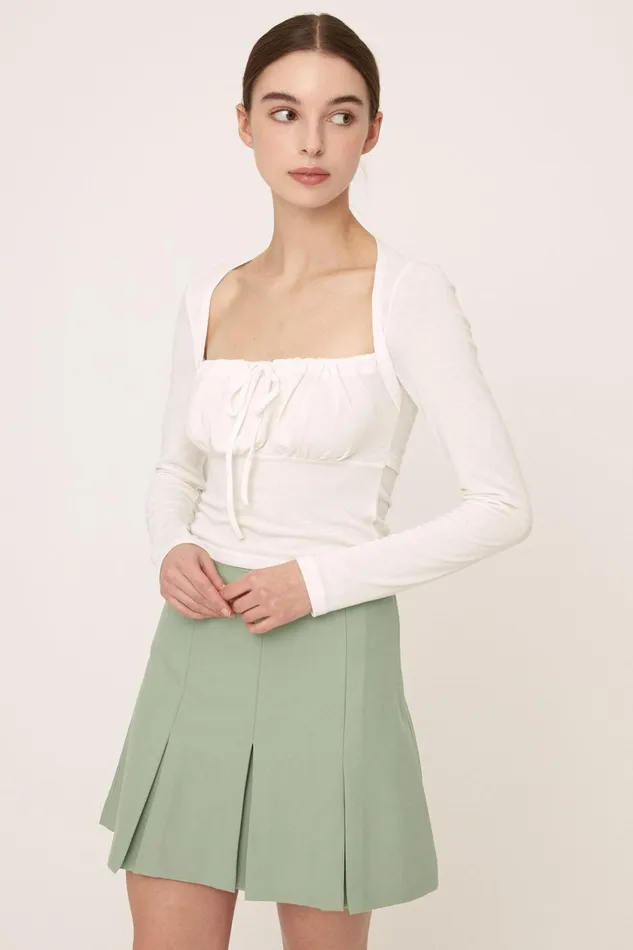 Storets Alexis Front Ruched Top Women Tops