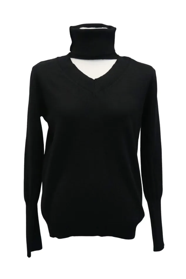 Storets Ali Choker Vneck Knit Top Women Sweaters and Knitwears
