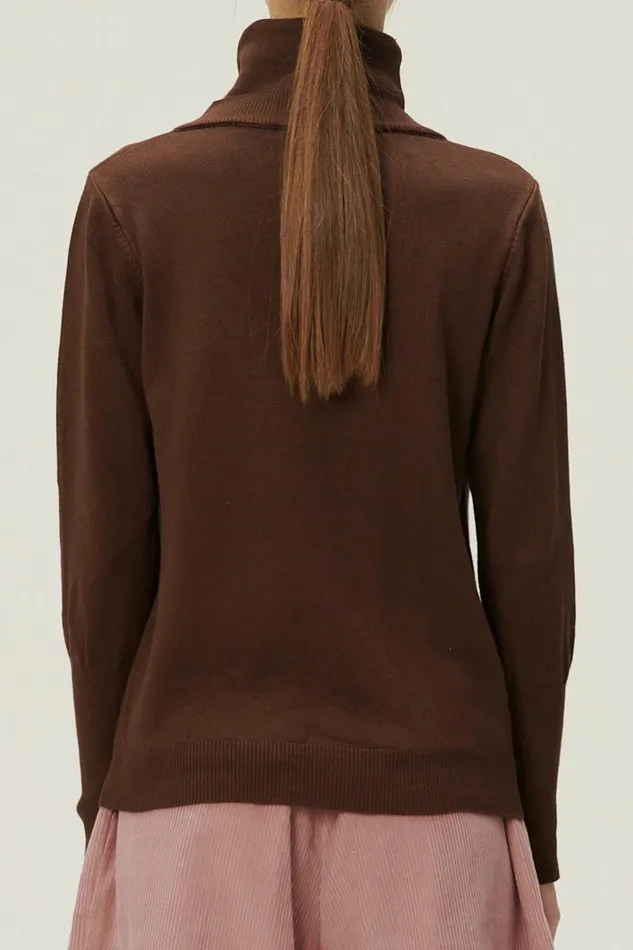 Storets Ali Choker Vneck Knit Top Women Sweaters and Knitwears