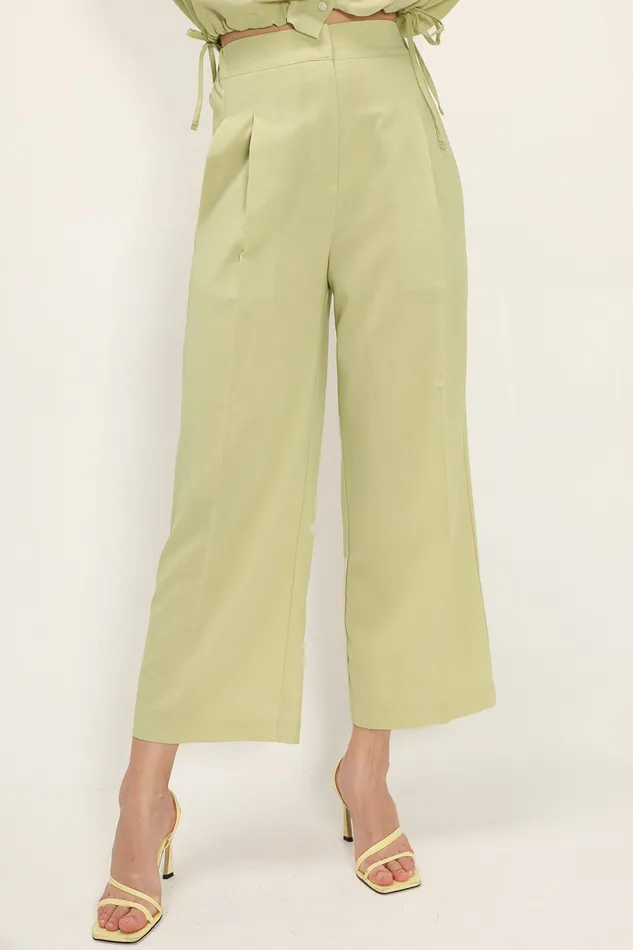 Storets Alina Pintuck Wide Pants Women Trousers