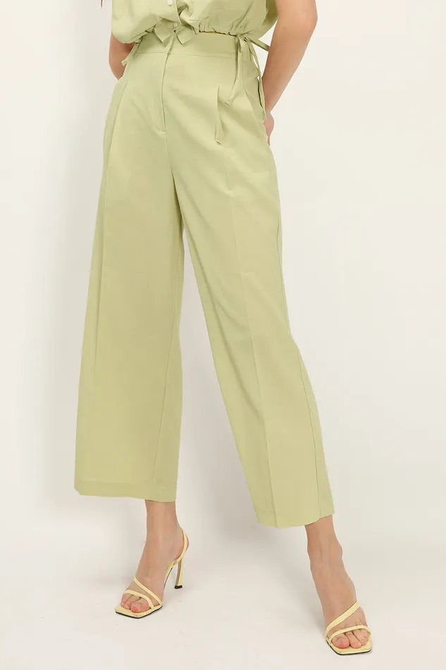 Storets Alina Pintuck Wide Pants Women Trousers