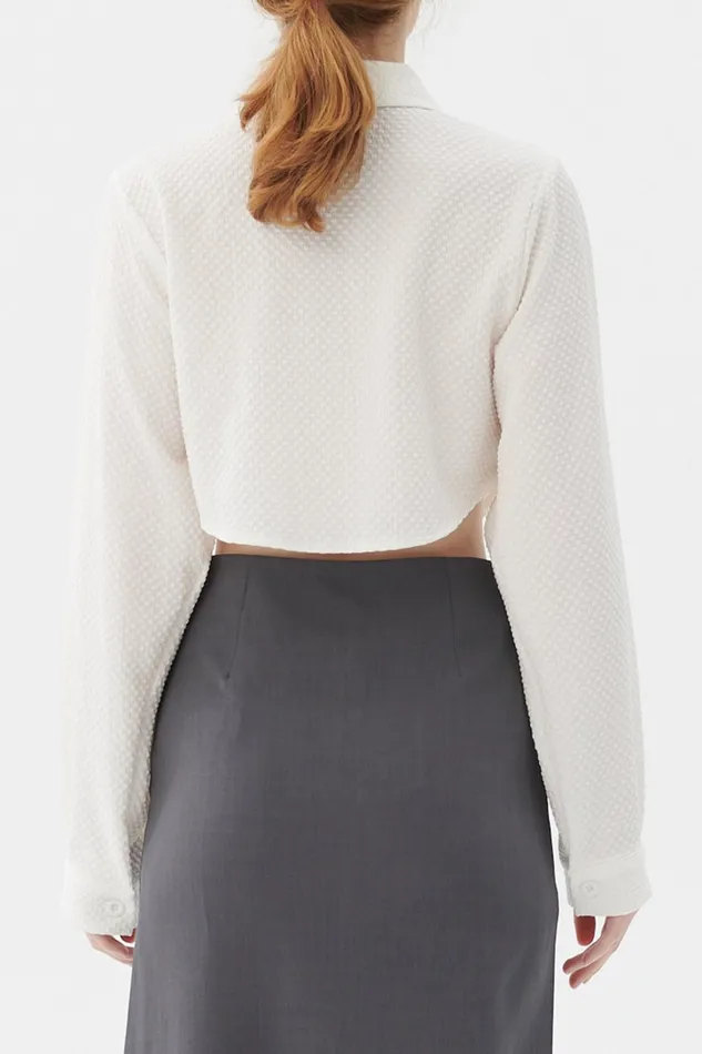 Storets Anna Cropped Shirt Women Shirts and Blouses