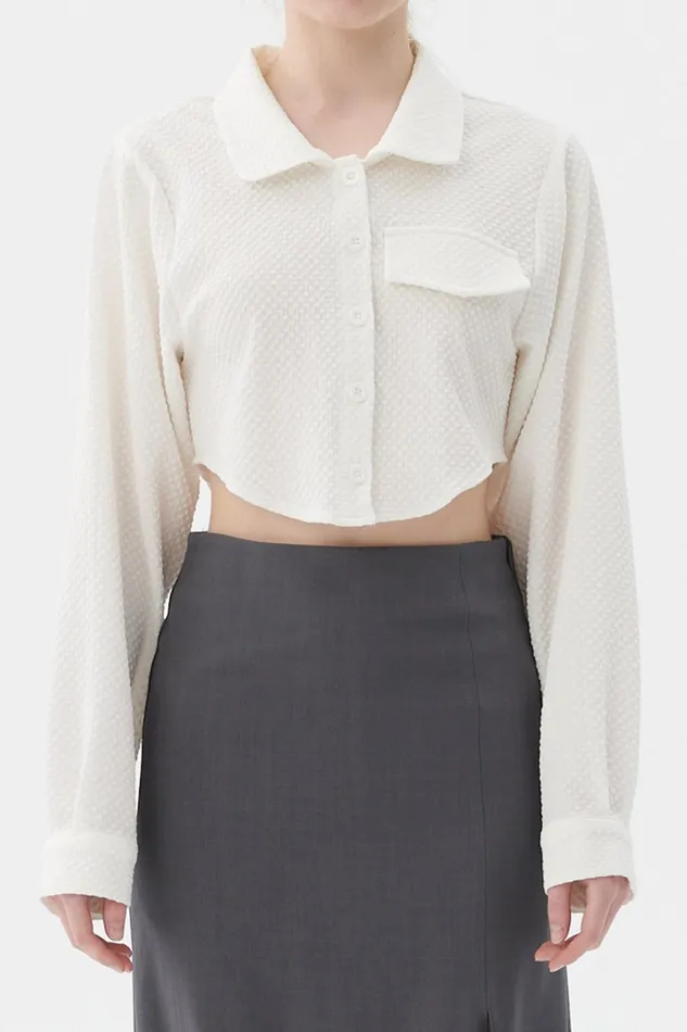 Storets Anna Cropped Shirt Women Shirts and Blouses
