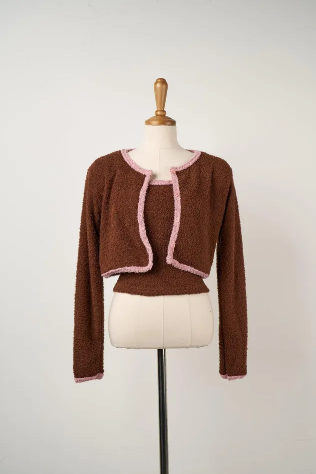 Storets Bella Top and Cardi Set Women Sweaters and Knitwears