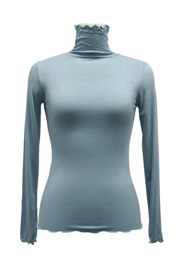 Storets Catalina Lettuce Hem Slim Fit Top Women Tops Storets Catalina Lettuce Hem Slim Fit Top Women Tops