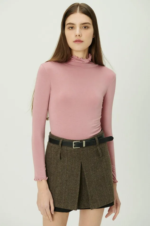 Storets Catalina Lettuce Hem Slim Fit Top Women Tops Storets Catalina Lettuce Hem Slim Fit Top Women Tops