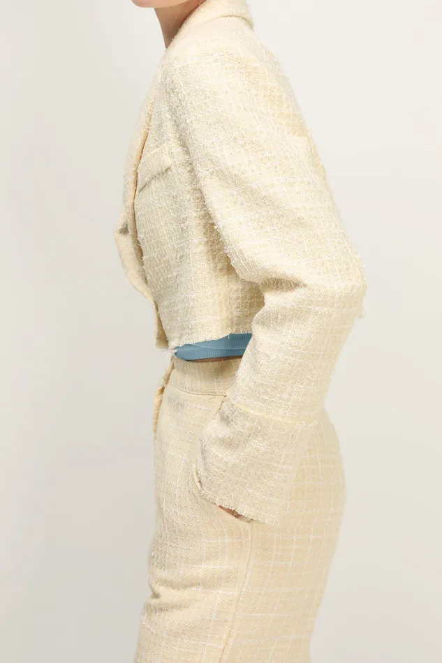 Storets Ella Tweed Cropped Jacket Women Jackets and Coats