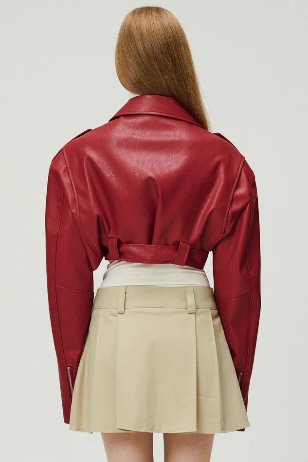 Storets Emma Cropped Rider Jacket Women Jackets and Coats Storets Emma Cropped Rider Jacket Women Jackets and Coats