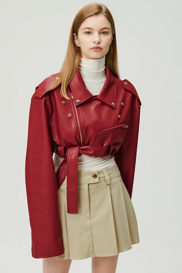 Storets Emma Cropped Rider Jacket Women Jackets and Coats Storets Emma Cropped Rider Jacket Women Jackets and Coats