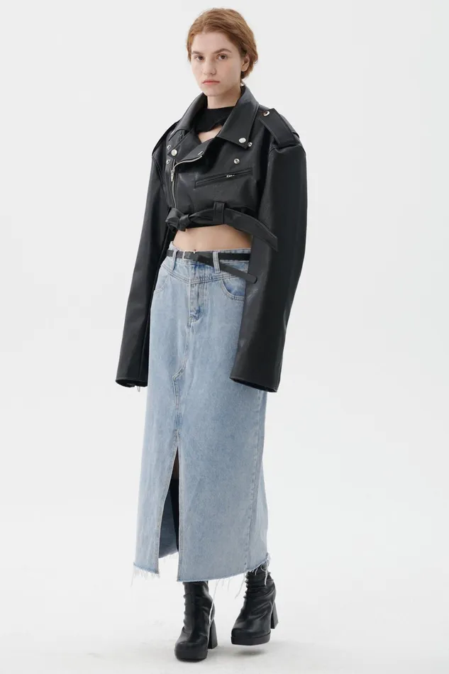 Storets Emma Cropped Rider Jacket Women Jackets and Coats Storets Emma Cropped Rider Jacket Women Jackets and Coats