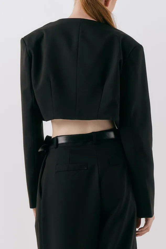 Storets Evie Cropped Open Jacket Women Jackets and Coats Storets Evie Cropped Open Jacket Women Jackets and Coats