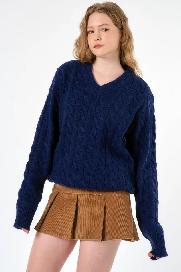 Storets Gemma Cable Knitted Top SUSTAINABLE Women Sweaters and Knitwears