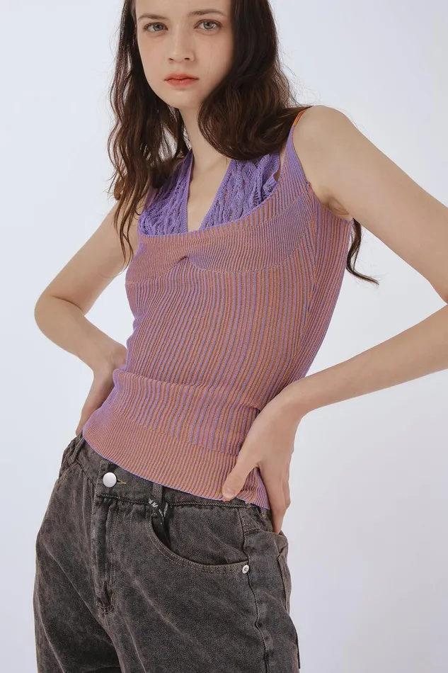 Storets Gianna Layered Cami Top Women Sweaters and Knitwears