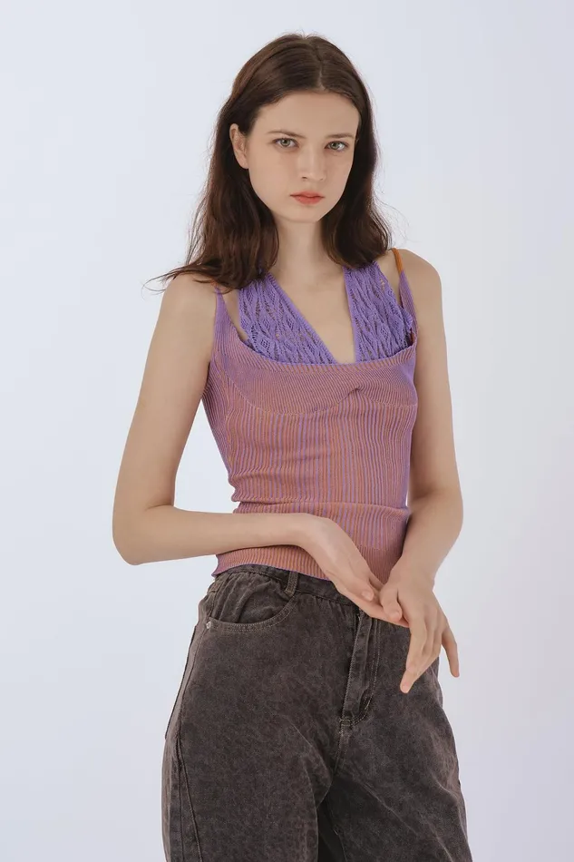 Storets Gianna Layered Cami Top Women Sweaters and Knitwears Storets Gianna Layered Cami Top Women Sweaters and Knitwears