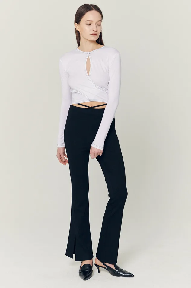 Storets Hazel Hole Wrapped Effect Top Women Tops