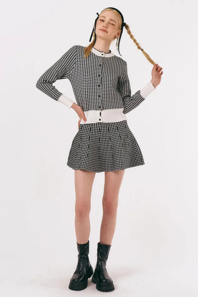 Storets Hazel Knitted Cardi And Skirt Set Women Jackets and Coats