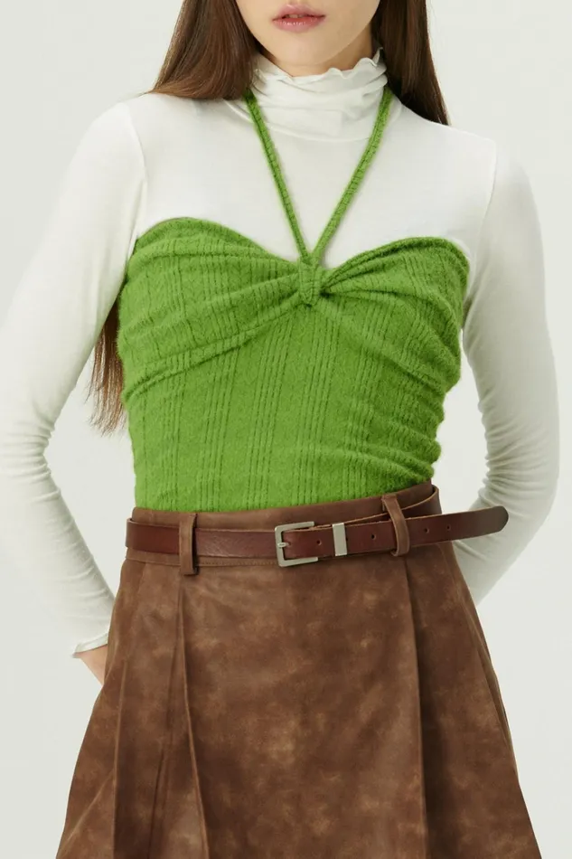 Storets Isabella Front Knot Knitted Top Women Tops