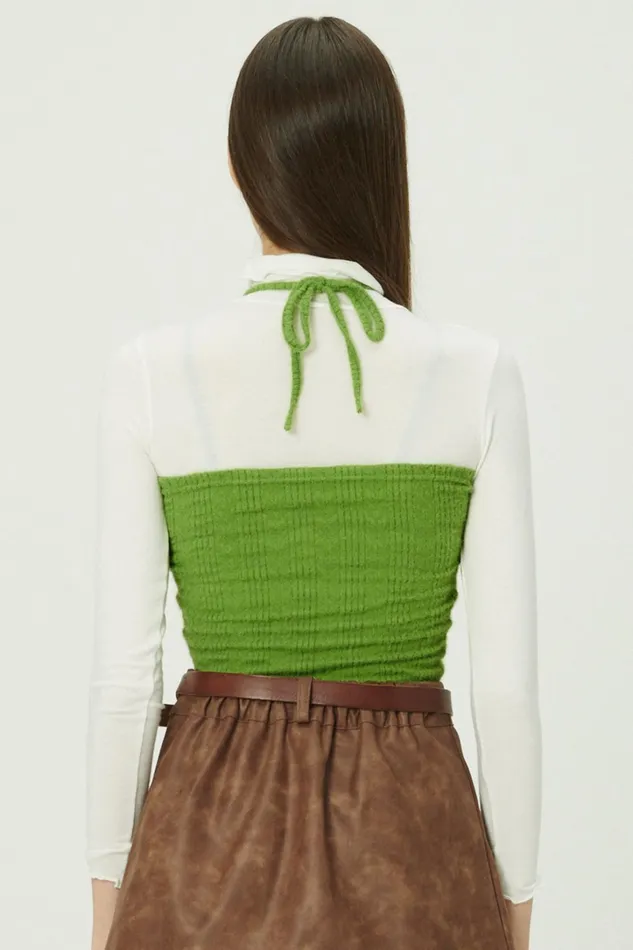 Storets Isabella Front Knot Knitted Top Women Tops