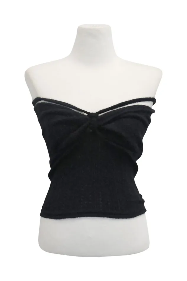 Storets Isabella Front Knot Knitted Top Women Tops