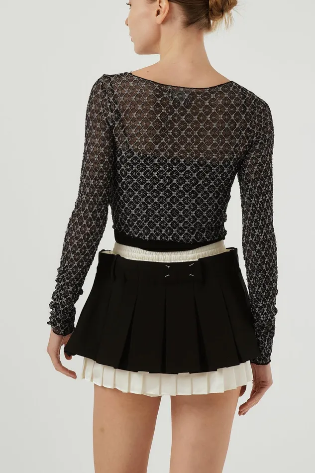 Storets Isabella Lace Cropped Top Women Tops Storets Isabella Lace Cropped Top Women Tops