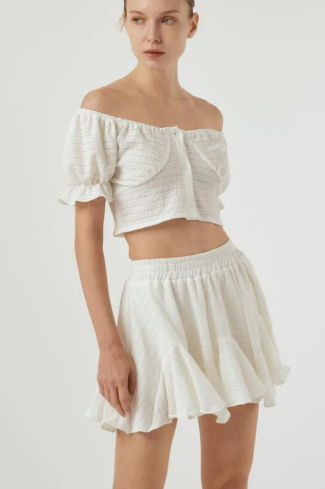 Storets Ivy Pointelle Top Women Tops Storets Ivy Pointelle Top Women Tops