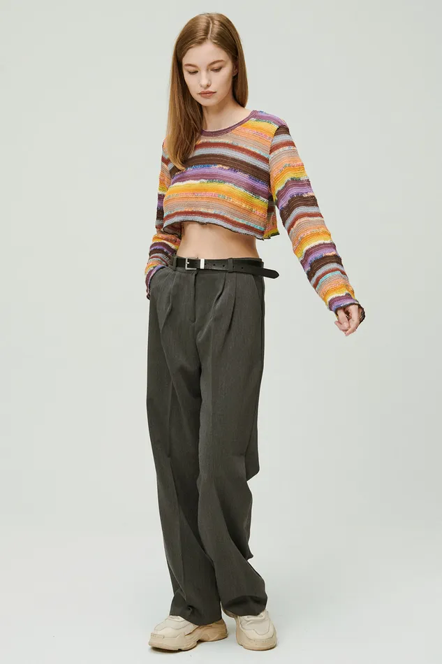 Storets Janet Multi Color Knit Top Women Tops