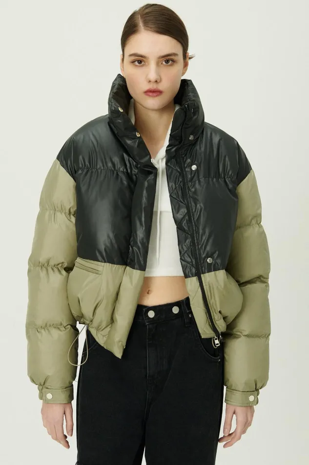 Storets Joyce Color Block Puffer Coat Women Jackets and Coats