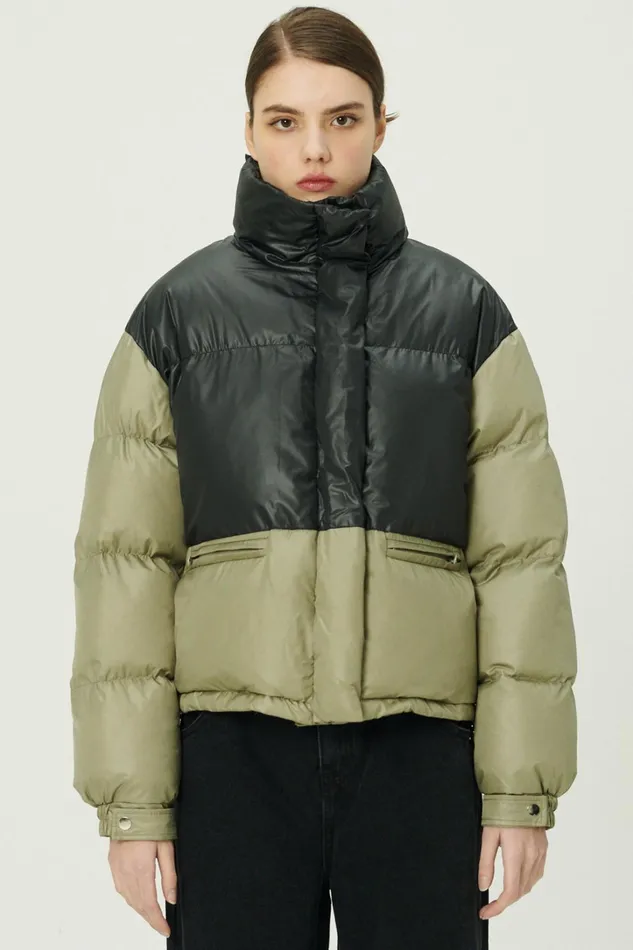 Storets Joyce Color Block Puffer Coat Women Jackets and Coats