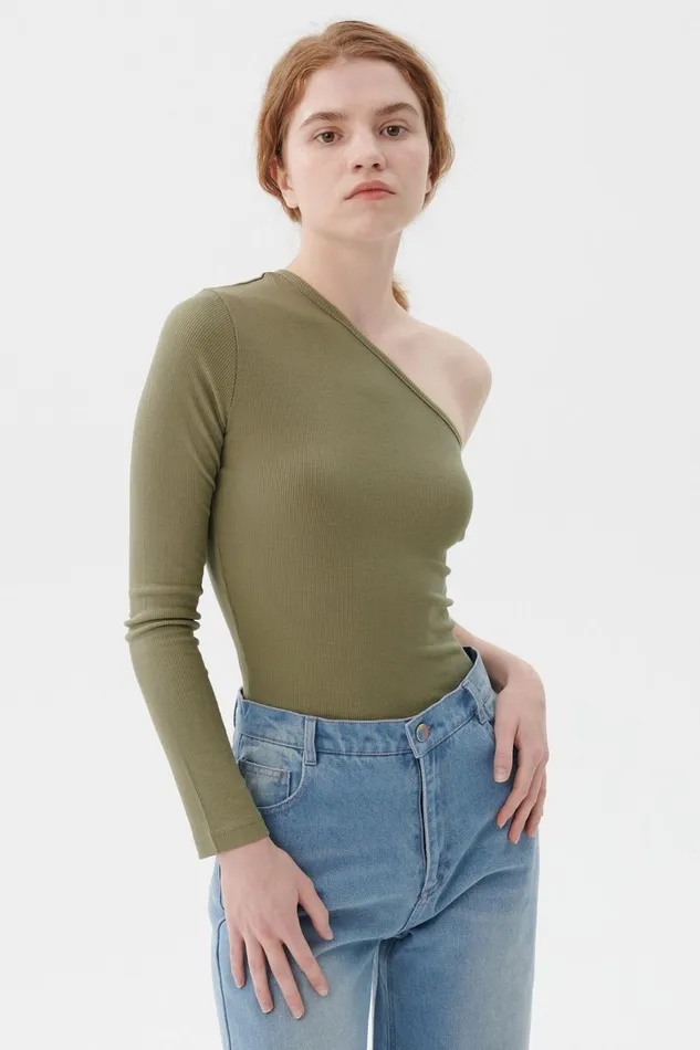 Storets Levi One Shoulder Top Women Tops Storets Levi One Shoulder Top Women Tops